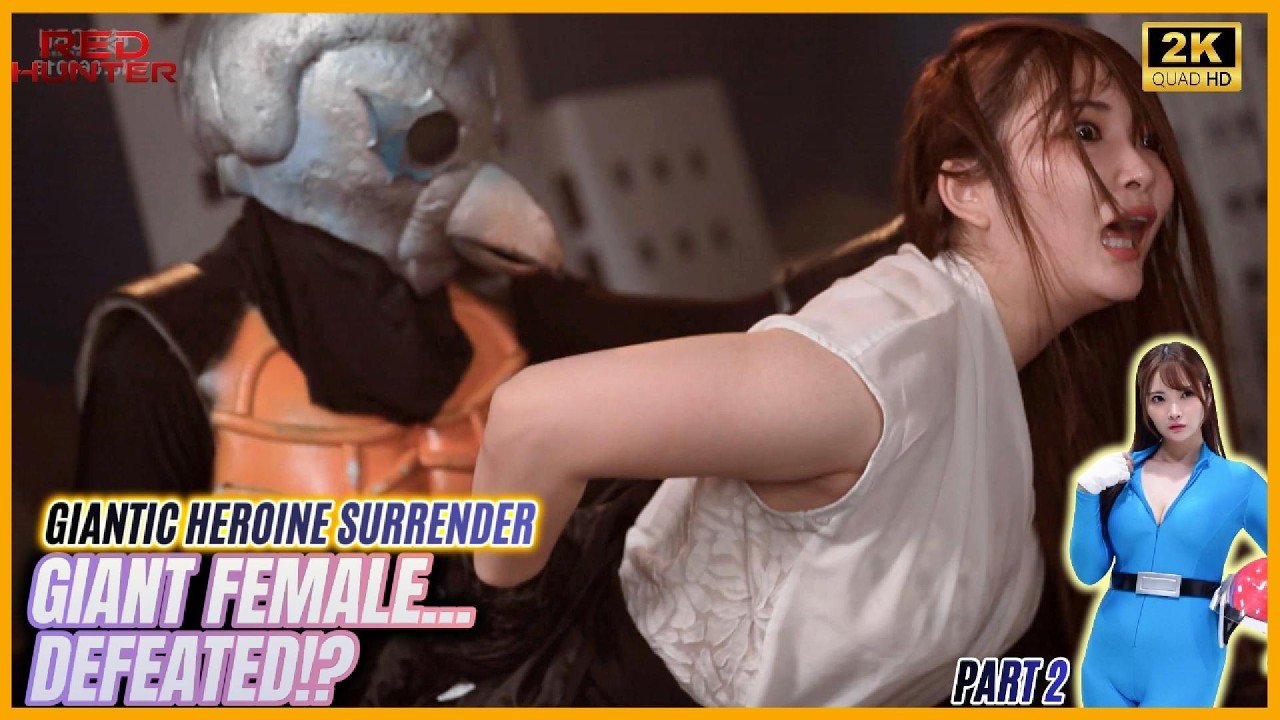 Superheroine defeated? Giantic Heroine P2: Giant Female Defeated!? #superheroine #heroine #tokusatsu