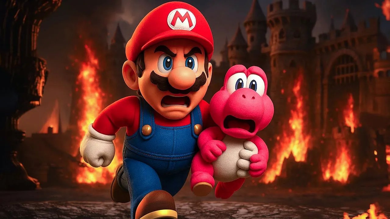 Mario’s Brave Mission: Save Baby Yoshi from Bowser’s Castle! 🏰 Super Mario Odyssey Story