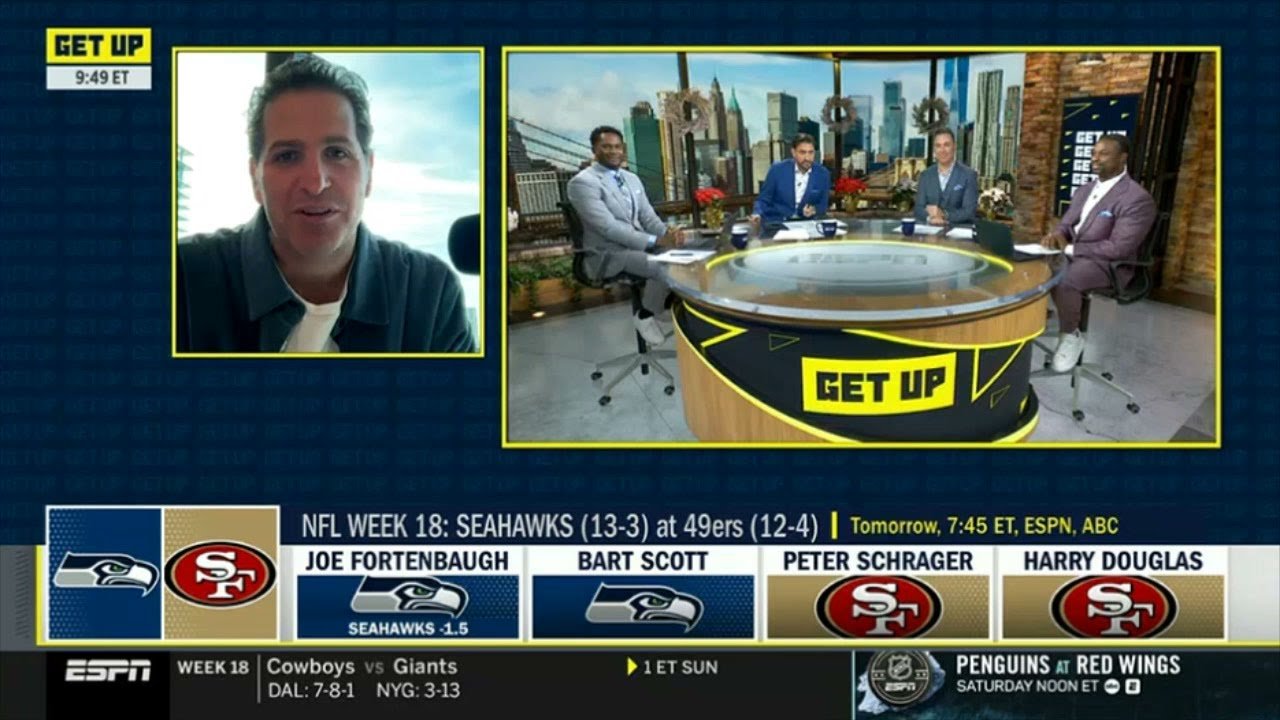 GET UP | Peter picks for NFL Week 18: 49ers over Seahawks, Bucs over Panthers, Steelers over Ravens