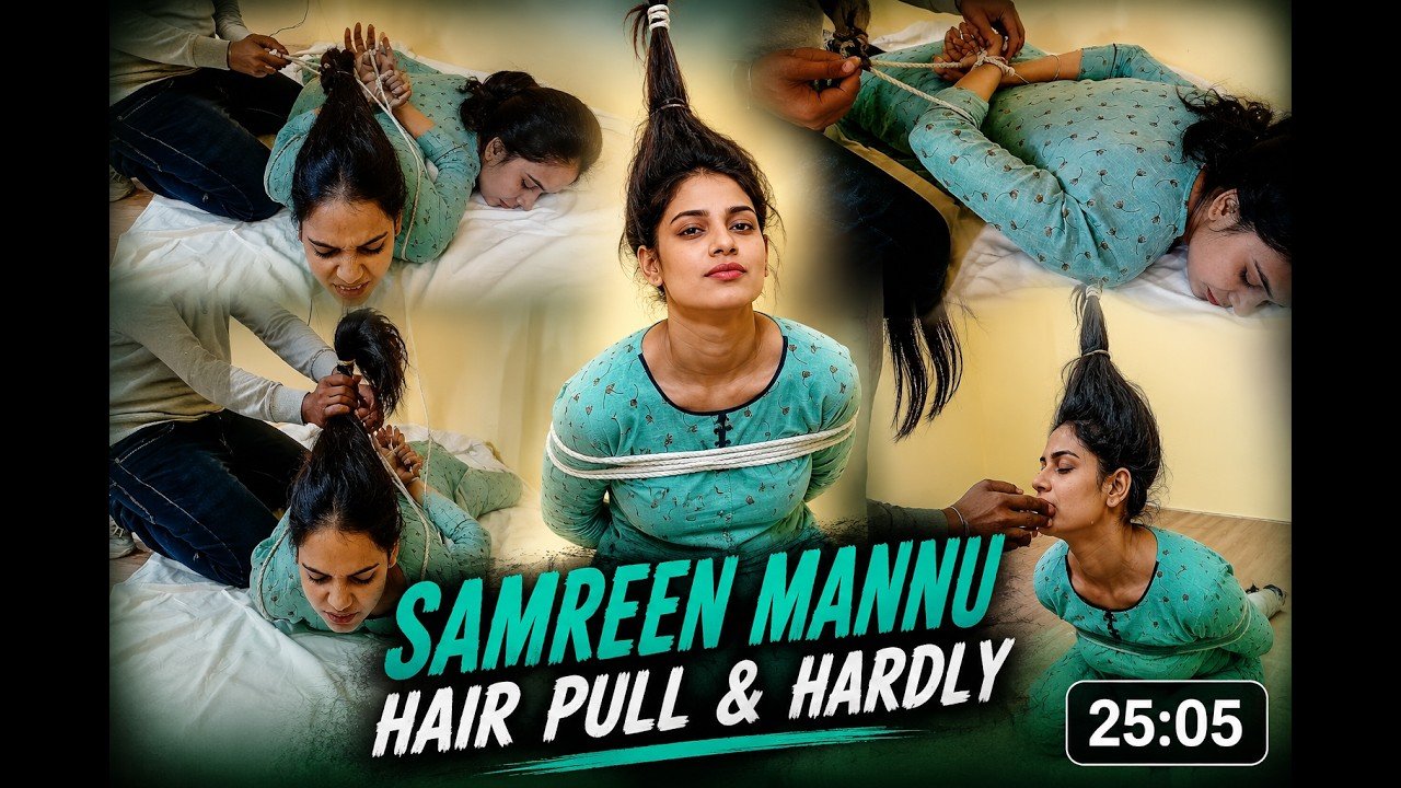 samreen mannu long hair pull