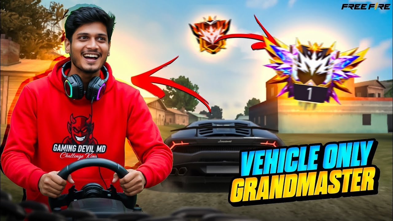 NKG HARI IN MY MATCH 🤣 || Grandmaster Pushing With Only Vehicle 🏍🚗 || FREEFIRE