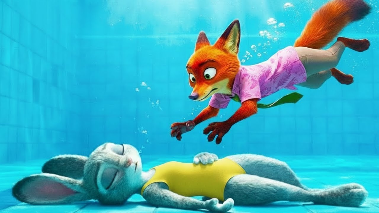 😱 OMG! 🦊🐰 Zootopia 2 Swimming Championship 🏆: Judy’s Big Race with Gazelle Brings a Surprise