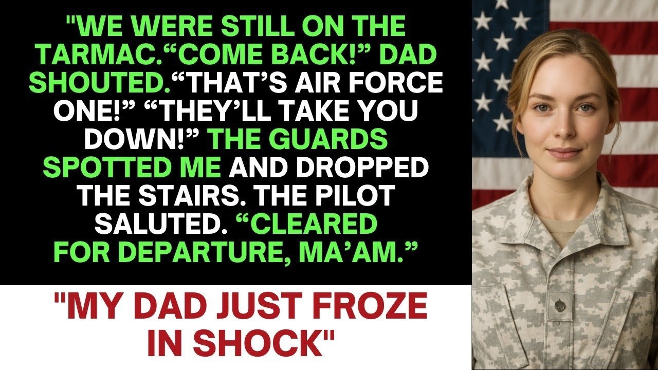 That’s Air Force One! They’ll Take You Down! Dad Screamed—But Then the Stairs Dropped and the Pilot.