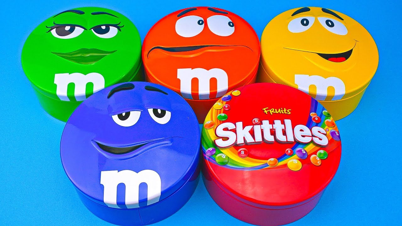 ASMR Fun | Mystery Boxes Full of Skittles and M&M's Candy Satisfying