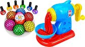 Satisfying Video l How to make Rainbow Noddles with Stress Balls & Nail Polish Cutting ASMR
