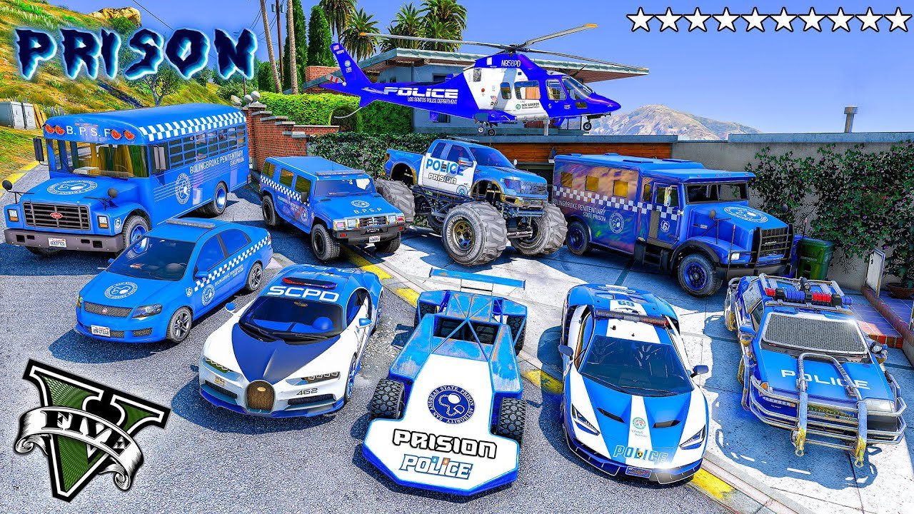 GTA 5 - Stealing SECRET PRISON CARS with Franklin! (Real Life Cars #358)