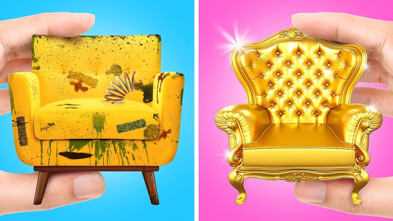 1-STAR VS 5-STAR DIY MINIATURE HOUSE 📦 Cheap vs Billionaire Makeover 💝 Tiny Crafts by Hahack Hub