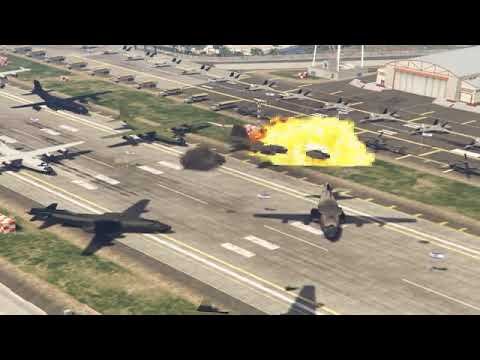Pakistan India War | Pakistani J-10C Fighter Jets Attack on Indian Army Supply Convoy - GTA 5