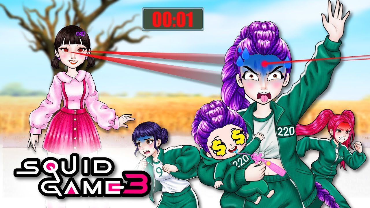 Kpop Demon Hunters in Squid Game 3 | DIY Paper Dolls Games