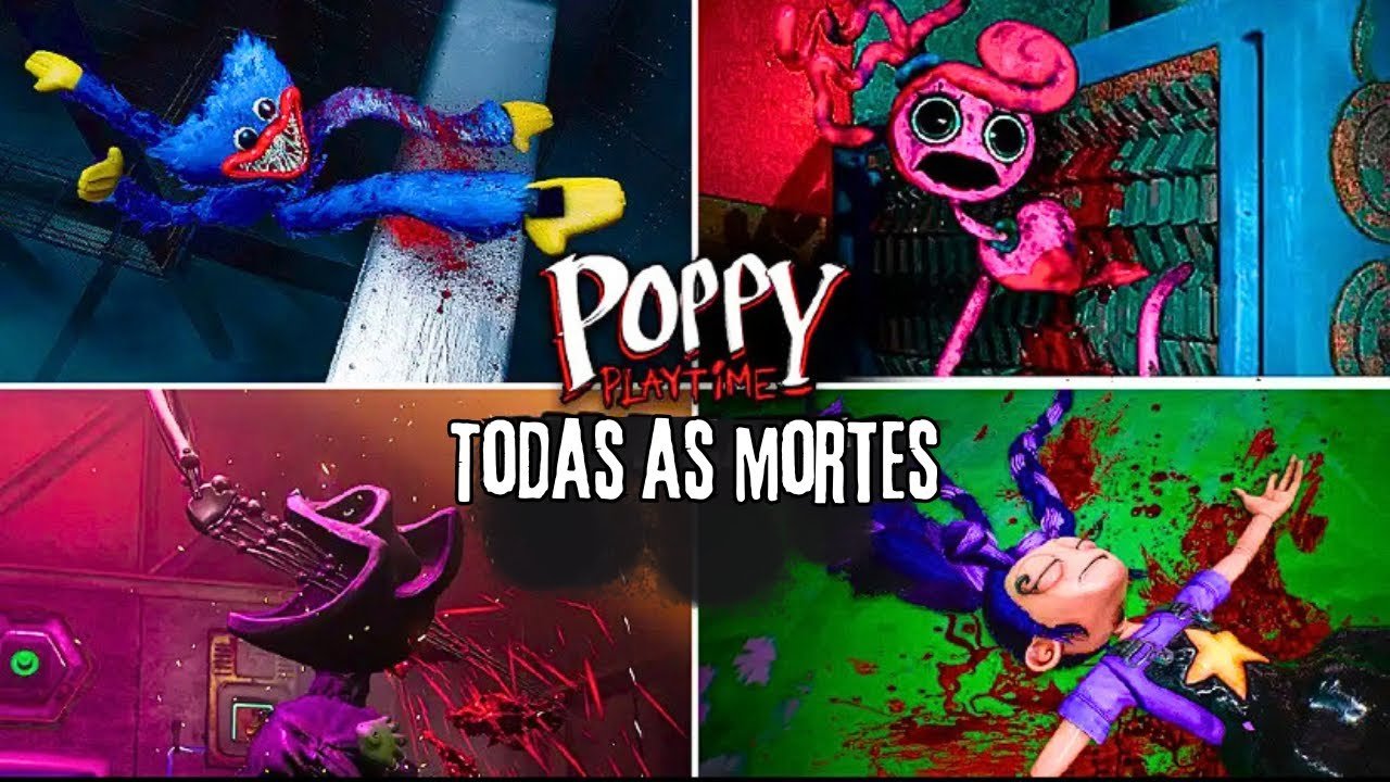 Comparando a morte de TODOS os chefes - Poppy Playtime - Capítulo 1-5