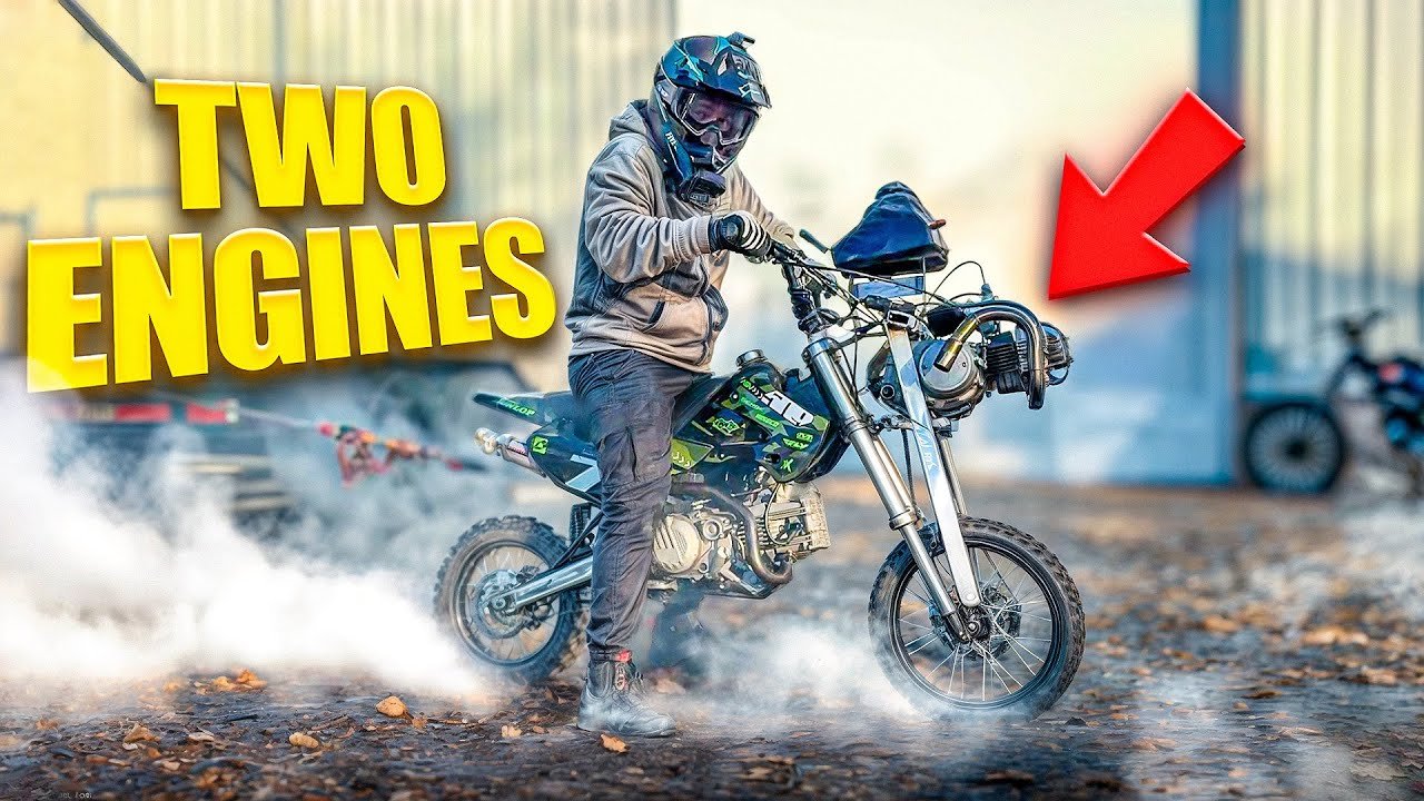This Pit Bike Has TWO Engines…And it Actually Works