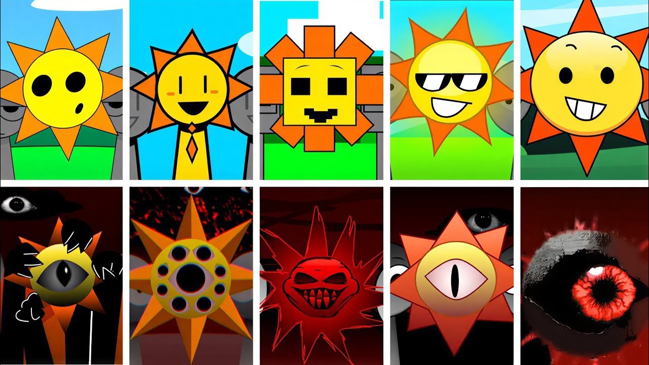 Incredibox - Sprunki but Only MR. SUN in ALL different mods #part14 #sprunki