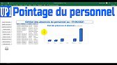 Excel-VBA: POINTAGE du PERSONNEL