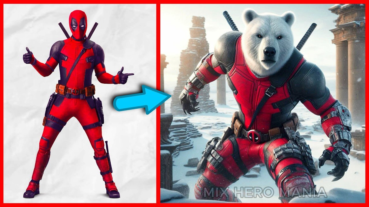 AVENGERS but POLAR BEAR-VENGERS - all Marvel & DC characterS (2025) #AI #superheroes
