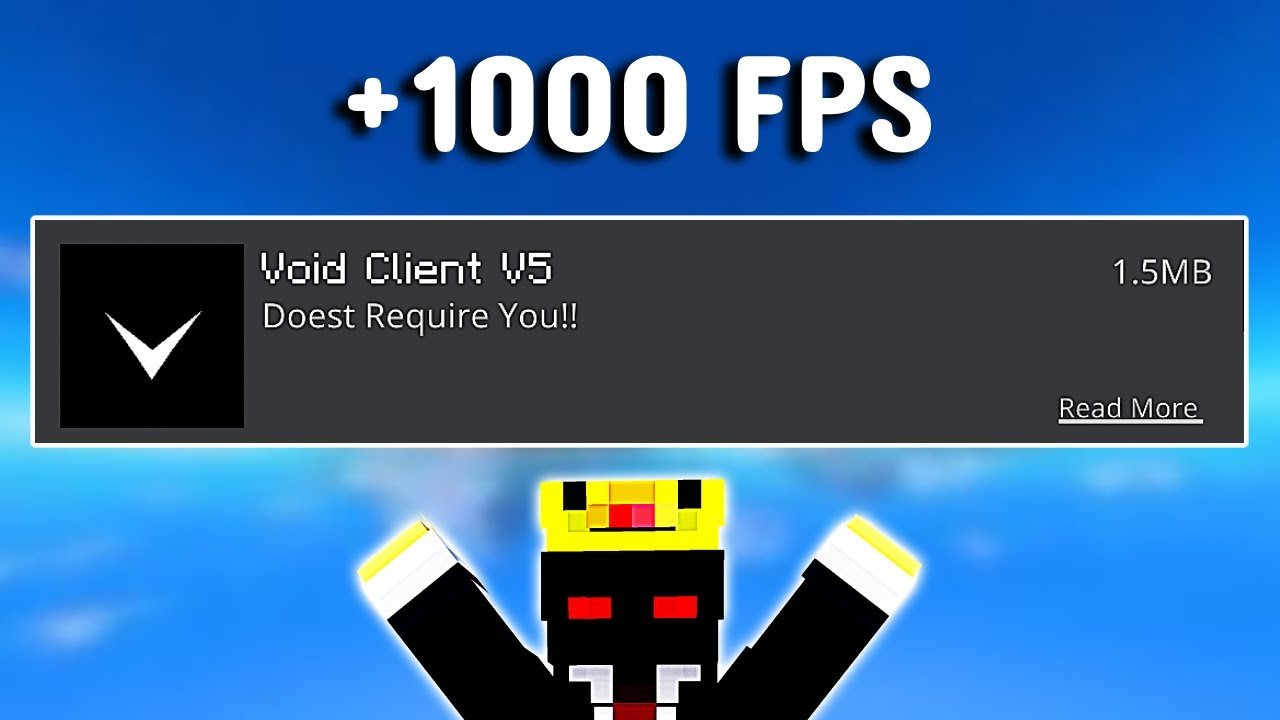 The Best FPS BOOST Mod For MCPE 1.21+ (NO LAG + Smooth Gameplay) | Void Client V5