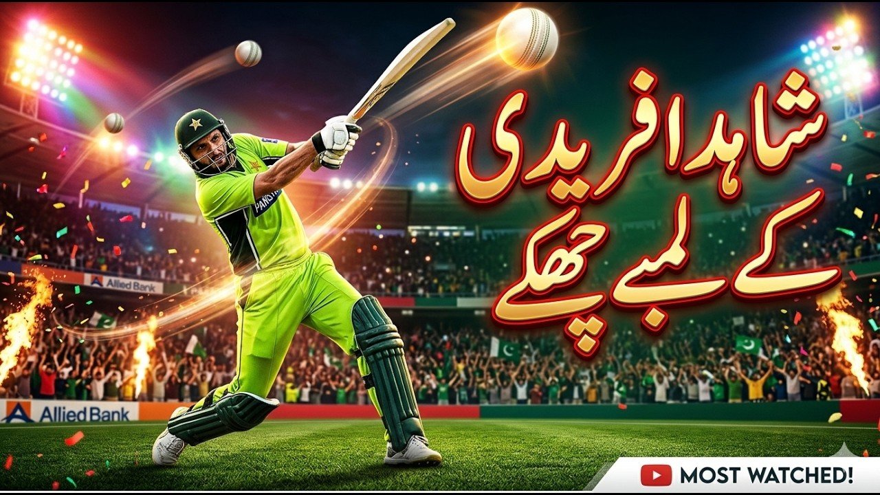 Top Sixes of Shahid Afridi (Big Hits)