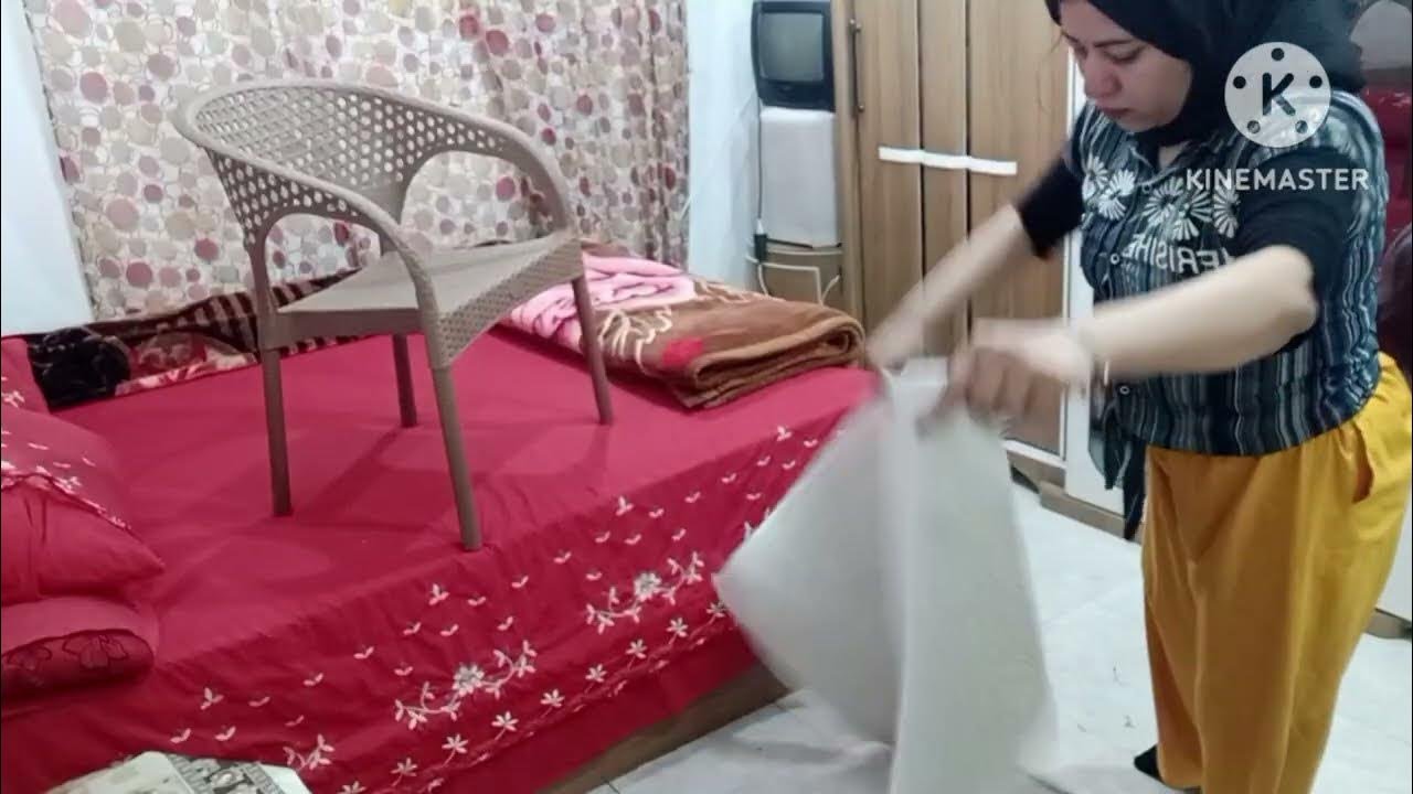 روتين العيد 😱خليت الاوضه بتلمع من نظافتها 👌 عشان العيد وجمال العيد 😀💃