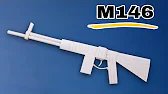 Bikin Tembakan mainan dari kertas model M14 mini