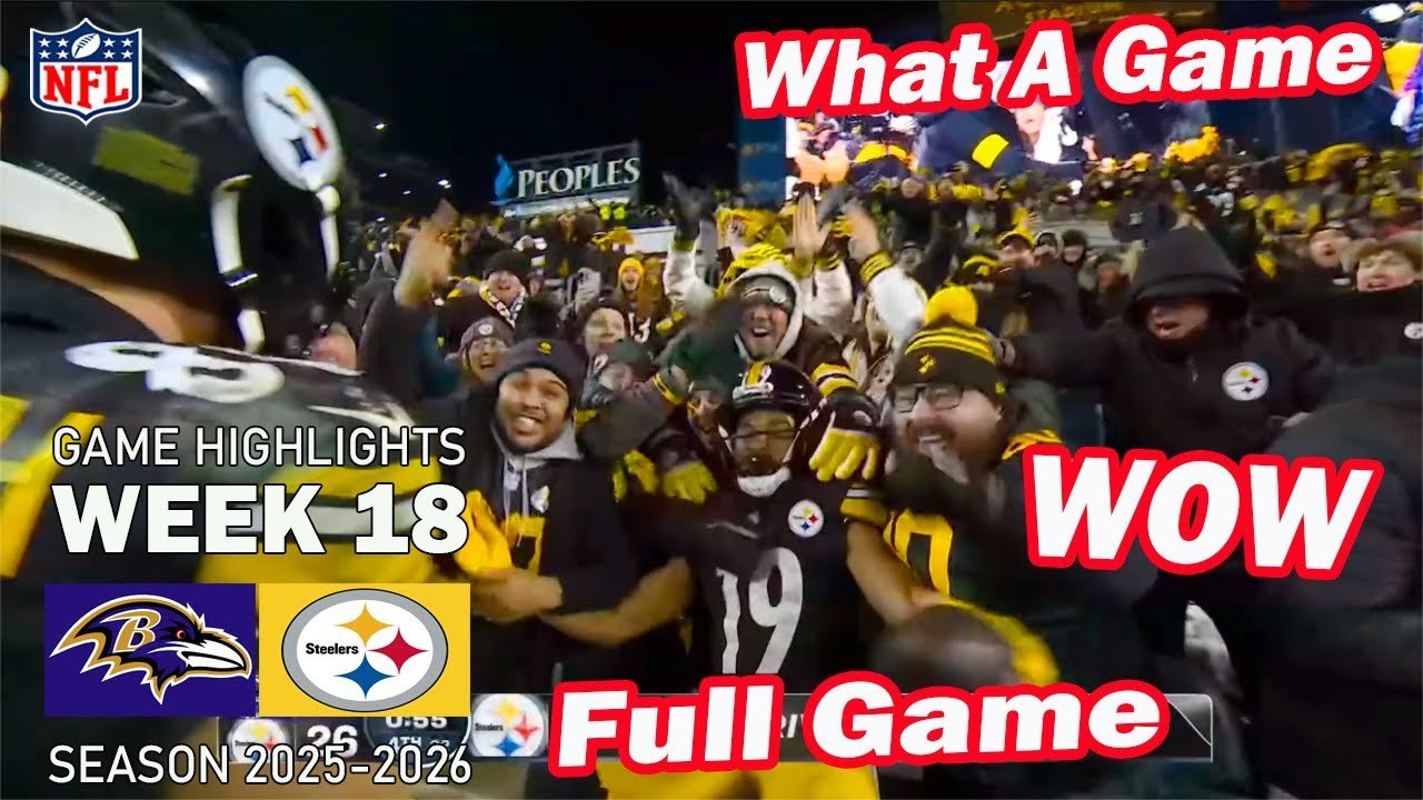 STEELERS vs. RAVENS [FULL GAME] Highlights WE...