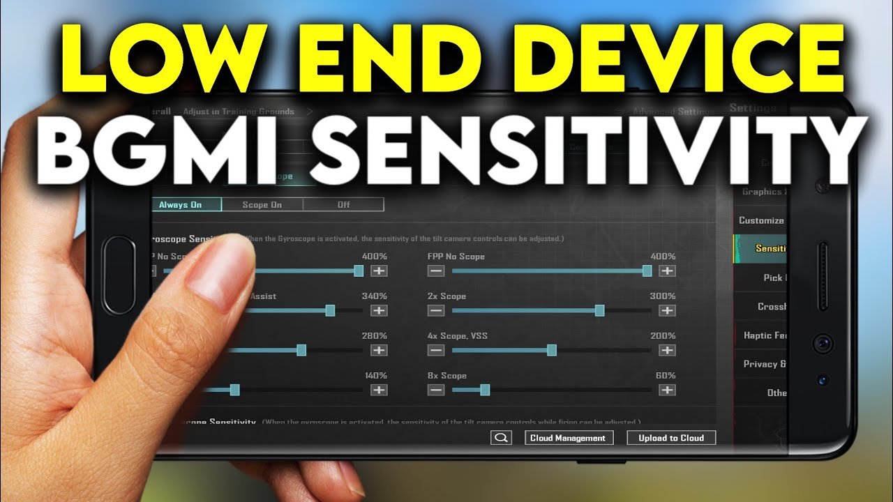 Low END device best Sensitivity BGMI/PUBG || Best Sensitivity for Android Phone || Zero Recoil Sensi