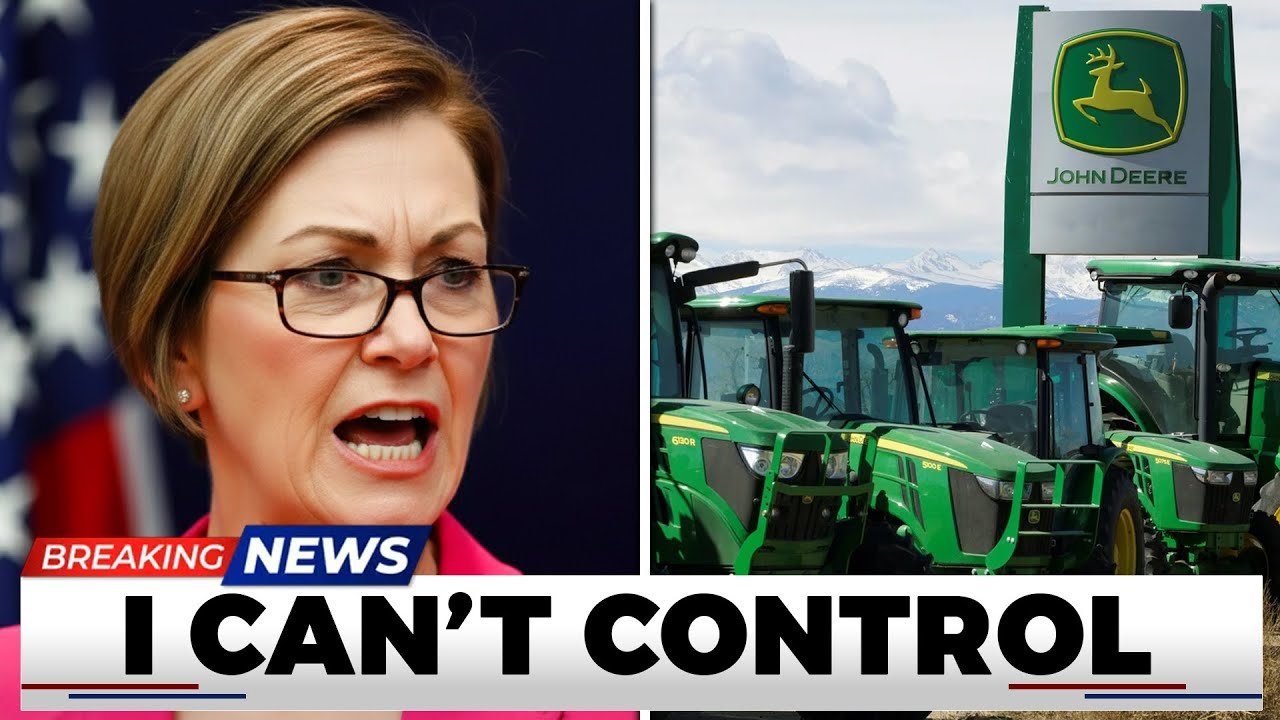 Governor Of Iowa LOSES It After John Deere Shut Down And Farmer's Can't Afford Equipment's!!?