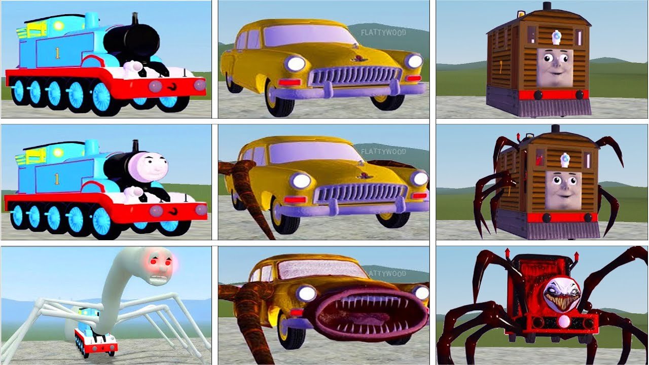 EVOLUTION OF MONSTERS: THOMAS TRAIN, CAR EATE...
