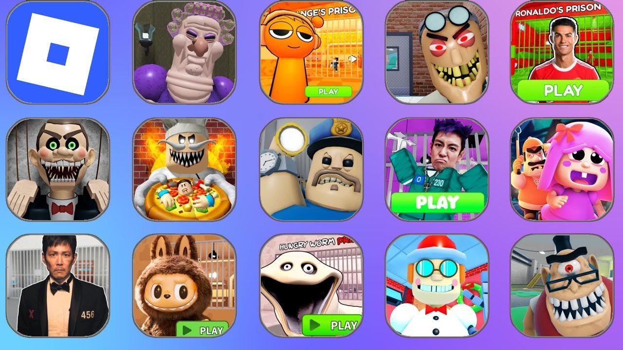 ROBLOX MODE HARD : GRUMPY GRAN (SCARY OBBY),🍊ORANGE SPLANKI'S PRISON RUN, GREAT SCHOOL BREAKOUT