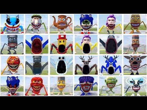 I PLAYED DEATHMATCH GAME WITH ALL SHIN SONIC TAPES FAMILY AND SEA EATER FAMILY in Garry's Mod!