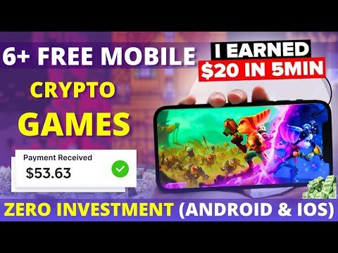6 FREE HIGH EARNING Crypto Games to EARN REAL MONEY 2025 | Zero Investment (Android & IOS)