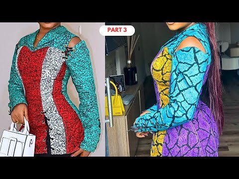 How to Cut and Sew a Cold shoulder sleeve with Eyelets and Lace Up