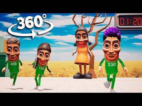 360° VR Sahur Showdown: Squid Game Red Light Meme Challenge | 8K