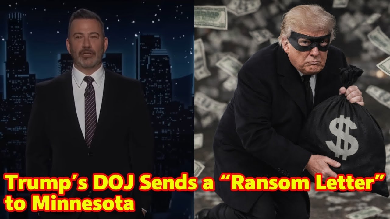 Trump’s DOJ Sends a “Ransom Letter” to Minnesota—and Calls It “Common Sense” | Jimmy Kimmel