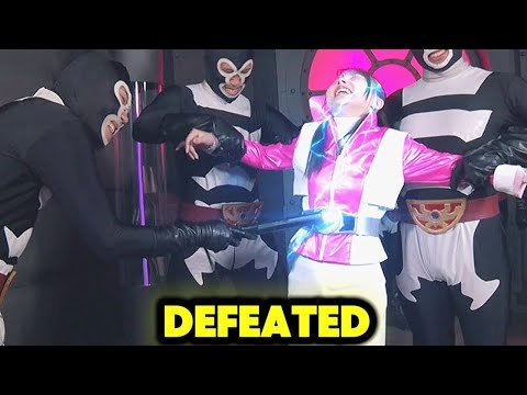 [Super Sentai highlight] Superheroine Pink Ranger In Danger vs Orcs #supersentaiseries #powerrangers