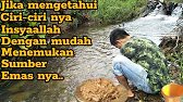 Cara mengetahui sungai yang ada emasnya | ciri ciri sungai yang mengandung emas