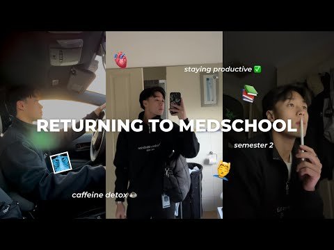 MY PRODUCTIVE FIRST WEEK RETURNING TO MEDSCHO...