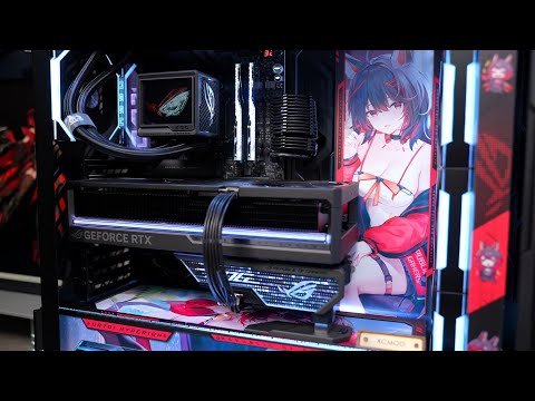 Installation process of ROG all-in-one kit with RO姬theme: 9950X3D +ROG 5080 +ROG motherboard +ROG g