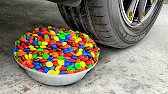 Crushing Crunchy & Soft Things by Car! - EXPERIMENT BALLOONS VS CAR #2