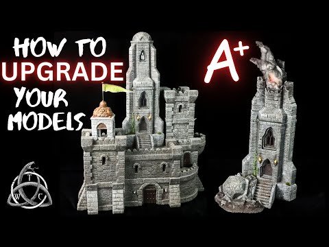 Painting a Stone Tower for Tabletop Gaming