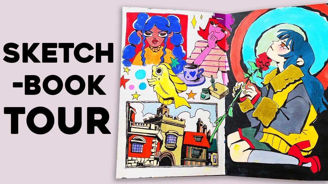 Sketchbook Tour! ~ Crescent Rendr sketchbook 2021