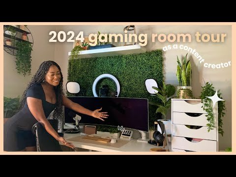 MY 2024 COZY GAMING & STREAMING ROOM TOUR!