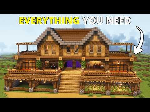 Minecraft: Ultimate Survival House Tutorial🏡