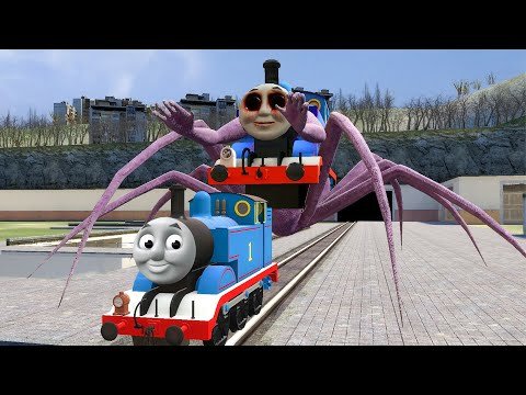 Building a Thomas Train Chased By Thomas Eate...