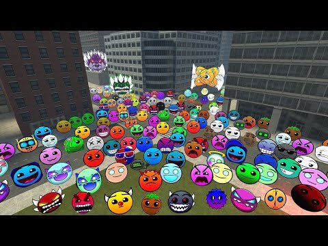 Geometry Dash and Lobotomy Dash Nextbots Fami...