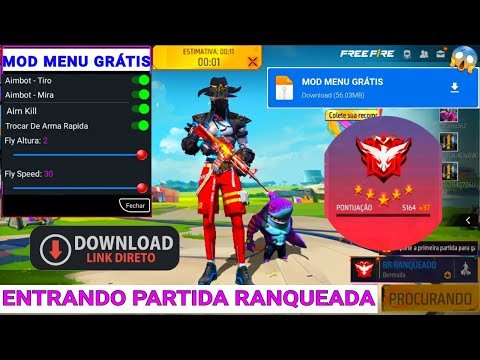 NOVO HACK GRÁTIS DO FREE FIRE, MOD MENU NOVA ...