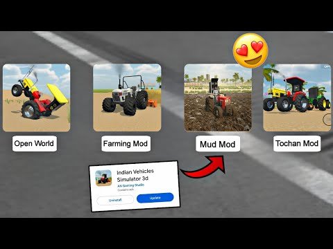 🔥 Playing New Mud Mod 😍In Indian Vehicles Simulator 3D 🤩💥| Tractor Game!#newupdate