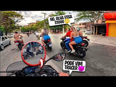 PARTE 2 - PIÃO no MORRO de SP com a S1000RR no megafone 3 polegadas 🔥As Tracer correu 😝