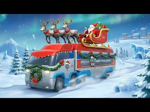 The Jingle Bus to the North Pole 🎵🚌 PAW Patrol Songs